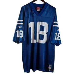Indianapolis Colts Reebok NFL Players Equipment Game Jersey Mens XL Manning 18